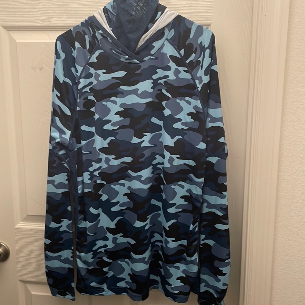Mens sun shirt fishing with gaiter
